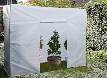 Housse d'hivernage HIVERZIP XL pour grandes plantes - 3 x 1 x 2,10 m -  Blanc